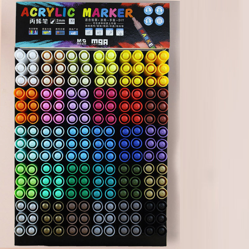 Acrylic Marker Display Pack 30 colors – Hongjin Cultural